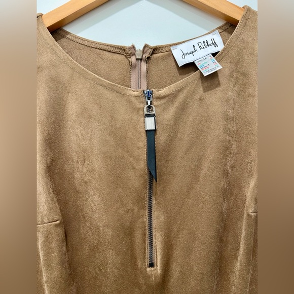 JOSEPH RIBKOFF Faux Suede/Leather Dress - Picture 5 of 8